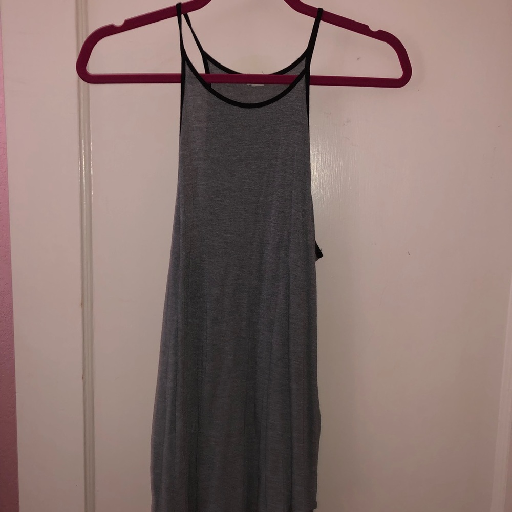 Garage grey high neck tank top